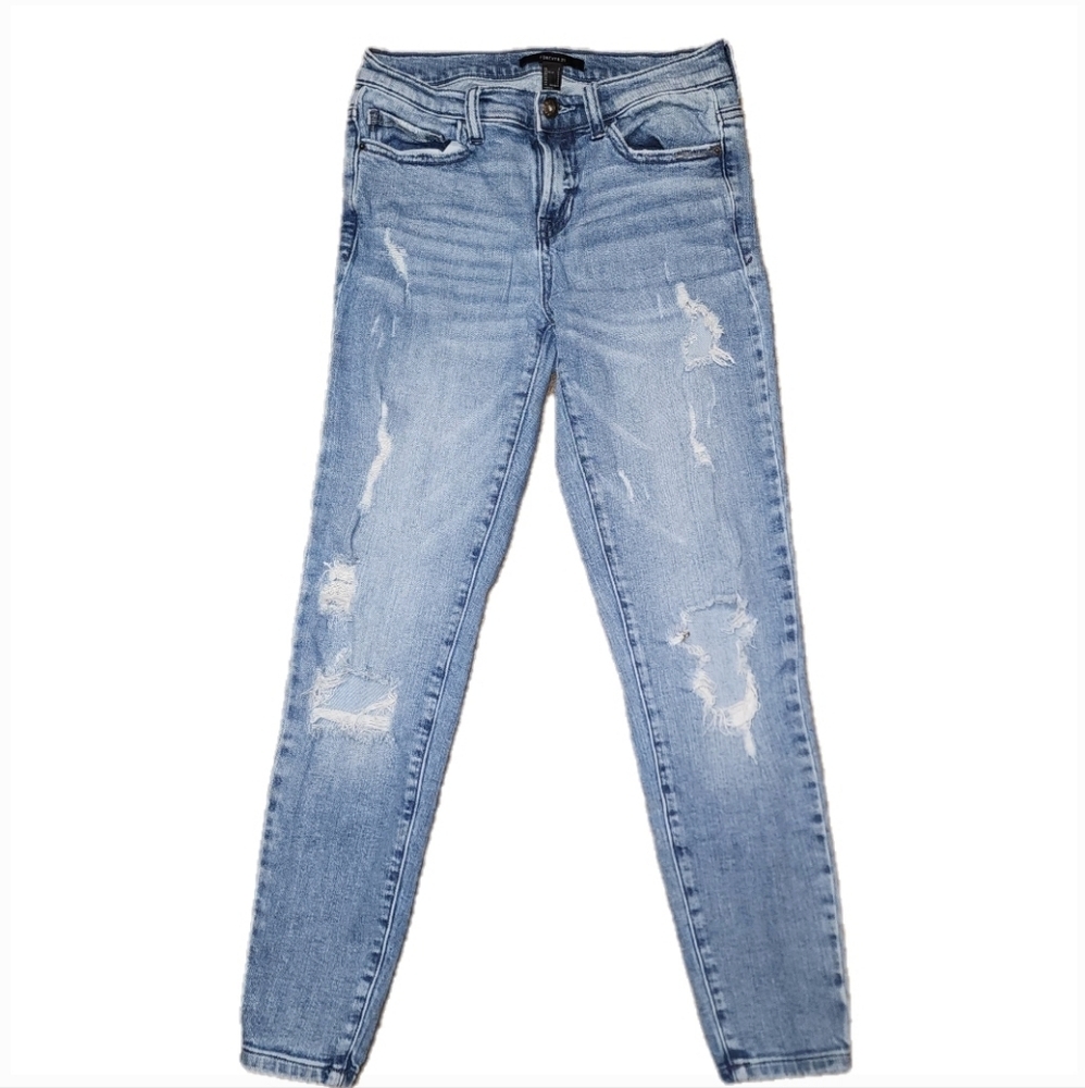 Forever 21 Distressed Skinny Jeans/Jeggings, Size Small